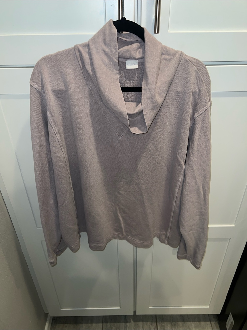 Poetry ] Taupe ] Cowl Neck Sweater
